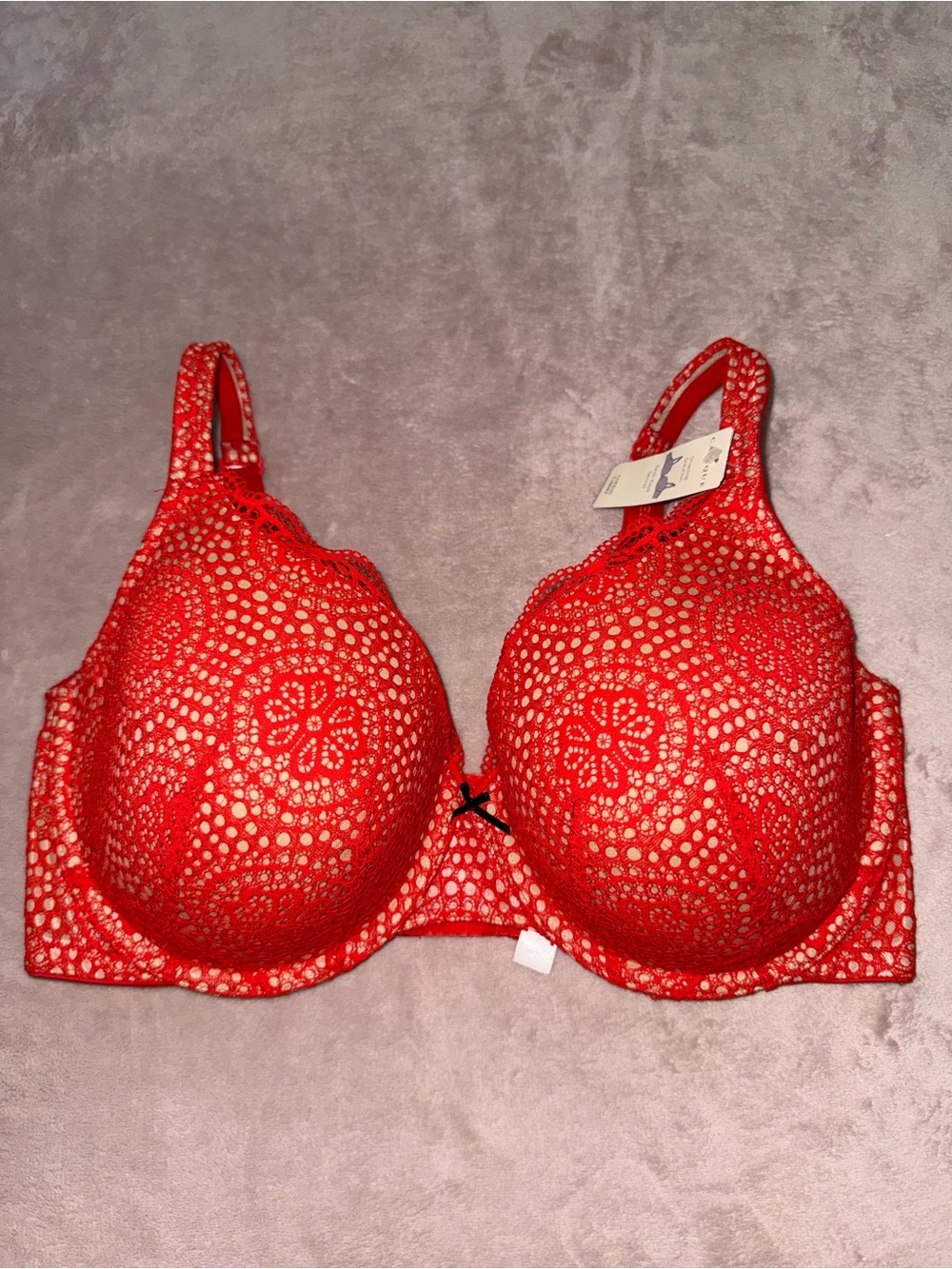 Cacique cotton t-shirt lace bra size 40DDD